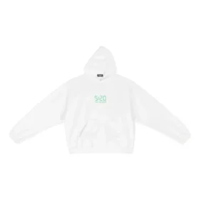 5:20 Sweats à capuche imprimés « Blanc Vert » 674986TMVL69164