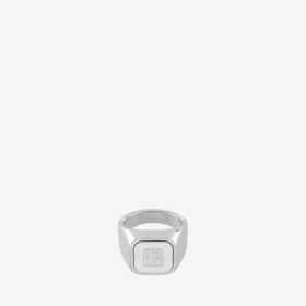 Bague cachet Nano en argent brillant Bague cachet Nano en argent brillant