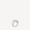 Bague cachet Nano en argent brillant