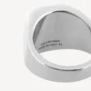 Bague cachet Nano en argent brillant