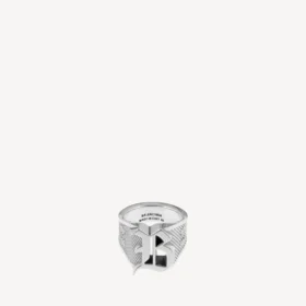 Bague chevalière Melrose en argent vieilli Bague chevalière Melrose en argent vieilli