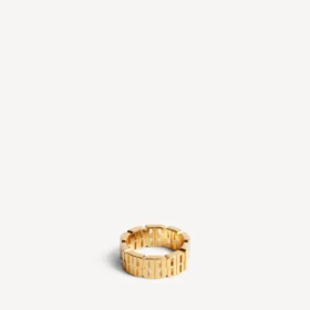 Bague « nano mini link » pour femme en or brillant Bague « nano mini link » pour femme en or brillant