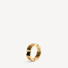Bague « nano mini link » pour femme en or brillant Bague « nano mini link » pour femme en or brillant
