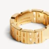 Bague « nano mini link » pour femme en or brillant