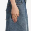 Bague « nano mini link » pour femme en or brillant