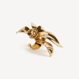 Bague pour petit doigt « Bloom » pour femme, couleur rose, en or brillant Bague pour petit doigt « Bloom » pour femme, couleur rose, en or brillant