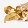 Bague pour petit doigt « Bloom » pour femme, couleur rose, en or brillant