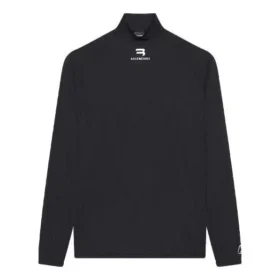 Balenciaga FW21 Alphabet à manches longues pour homme, noir 661749444B81077