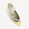 Balenciaga pour femme | Escarpins à bride arrière Manolo Blahnik couleur citron vert