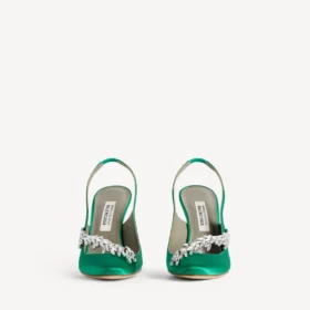 Balenciaga pour femme | Escarpins à bride arrière Manolo Blahnik couleur « grass »