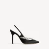 Balenciaga pour femme | Escarpins à bride arrière Manolo Blahnik en noir Balenciaga pour femme | Escarpins à bride arrière Manolo Blahnik en noir