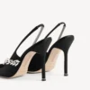 Balenciaga pour femme | Escarpins à bride arrière Manolo Blahnik en noir Balenciaga pour femme | Escarpins à bride arrière Manolo Blahnik en noir