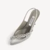 Balenciaga pour femme | Escarpins à bride arrière Manolo Blahnik en Plume grise Balenciaga pour femme | Escarpins à bride arrière Manolo Blahnik en Plume grise
