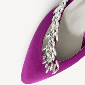 Balenciaga pour femme | Escarpins à bride arrière Manolo Blahnik violets