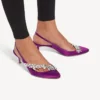 Balenciaga pour femme | Escarpins à bride arrière Manolo Blahnik violets