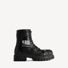 Balenciaga pour homme | Bottes « Combat Strike » en collaboration avec la NBA, couleur noire