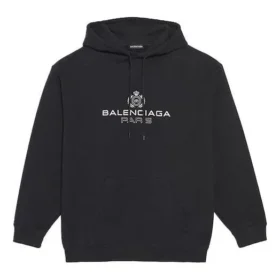 Balenciaga pour homme, logo « Alphabet » imprimé, noir, 570811TGV701000