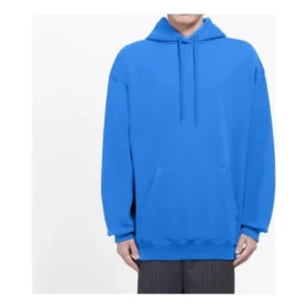 Balenciaga pour homme, logo au dos, imprimé alphabétique, bleu, 570811THV798077