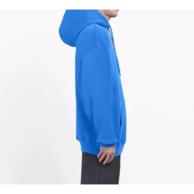 Balenciaga pour homme, logo au dos, imprimé alphabétique, bleu, 570811THV798077