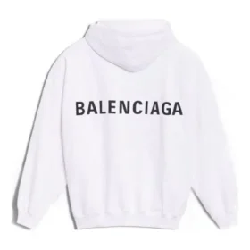 Balenciaga pour homme, logo dans le dos, blanc, 556143TAV379000
