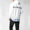 Balenciaga pour homme, logo dans le dos, blanc, 556143TAV379000