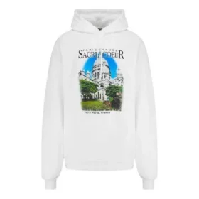 Balenciaga pour homme, motif paysage, coupe ample, blanc, 641679TJVH99000