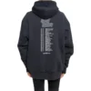 Balenciaga pour homme Speedhunters Boysband à capuche et imprimé, manches longues, bleu marine 541873TCV371055