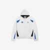 Balenciaga pour homme | Sweats à capuche oversize zippés issus de la collaboration avec la NBA, en blanc/multicolore Balenciaga pour homme | Sweats à capuche oversize zippés issus de la collaboration avec la NBA, en blanc/multicolore