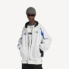 Balenciaga pour homme | Sweats à capuche oversize zippés issus de la collaboration avec la NBA, en blanc/multicolore Balenciaga pour homme | Sweats à capuche oversize zippés issus de la collaboration avec la NBA, en blanc/multicolore