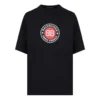 Balenciaga pour homme, t-shirt à manches courtes noir avec imprimé BLogo 612966TJVD61000