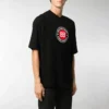 Balenciaga pour homme, t-shirt à manches courtes noir avec imprimé BLogo 612966TJVD61000