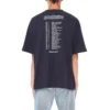 Balenciaga Speed Hunters pour homme, noir, bande bleue, manches courtes, gris 541875TCV381055