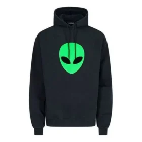 Balenciaga SS21 pour homme, logo « Alien » imprimé, épais, noir classique 641679TJV959113