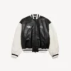 Balenciaga | Veste universitaire issue de la collaboration avec la NBA, en noir/blanc