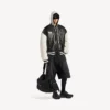 Balenciaga | Veste universitaire issue de la collaboration avec la NBA, en noir/blanc