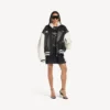 Balenciaga | Veste universitaire issue de la collaboration avec la NBA, en noir/blanc