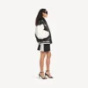 Balenciaga | Veste universitaire issue de la collaboration avec la NBA, en noir/blanc