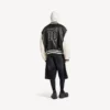 Balenciaga | Veste universitaire issue de la collaboration avec la NBA, en noir/blanc