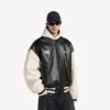 Balenciaga | Veste universitaire issue de la collaboration avec la NBA, en noir/blanc