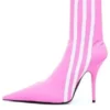 Balenciaga x adidas Originals Bottines Knife 110 mm « Rose » 724073W2ES15090
