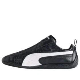 Balenciaga x Puma Speedcat en cuir « Black White » 847148WSDSB1090