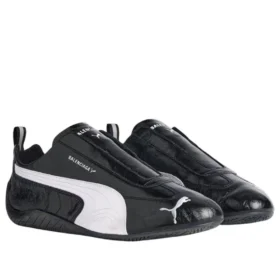 Balenciaga x Puma Speedcat en cuir « Black White » 847148WSDSB1090