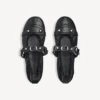 Ballerines de ville pour femme en noir/argent Ballerines de ville pour femme en noir/argent