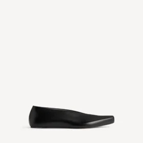 Ballerines Duchesse pour femme, noires