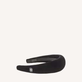 Bandeau Holli pour femme, noir/argent brillant