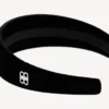 Bandeau plat Holli pour femme, noir/argent brillant