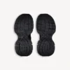 Baskets 3XL pour homme avec breloques, noir/argent