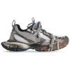 Baskets 3XL « Worn Out Grey White and Blue Mesh and Polyurethane » 734731W3XL71214