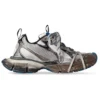 Baskets 3XL « Worn Out Grey White and Blue Mesh and Polyurethane » 734734W3XL71214