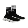 Baskets Balenciaga x adidas Originals Speed « Black White » 711198WBDV11090